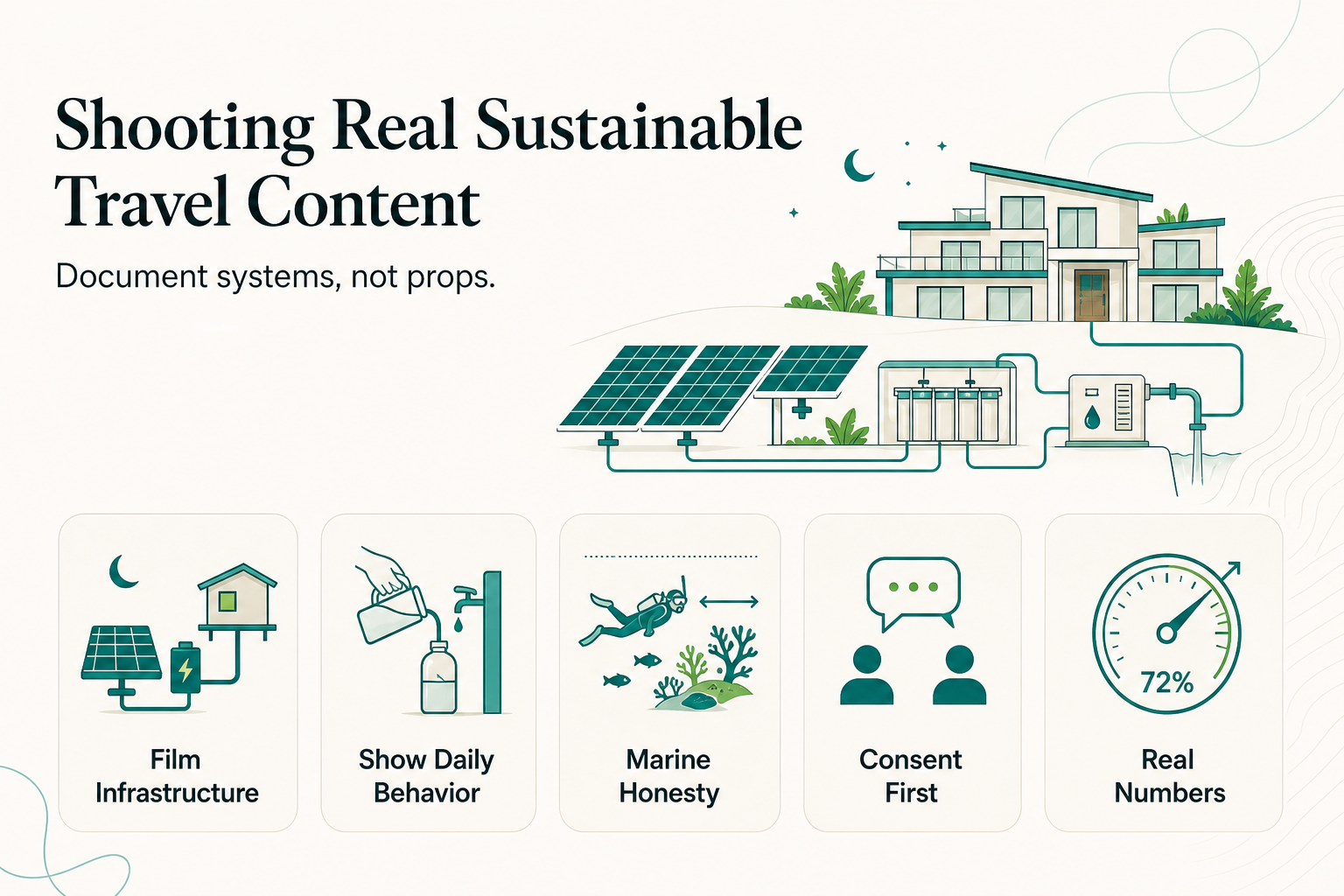 How Content Creators Can Shoot Sustainable Travel Content Without Staging a Single Shot: A Buka Buka Island Case Study - infographic