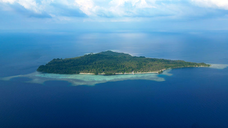 Buka Buka Island aus der Luft