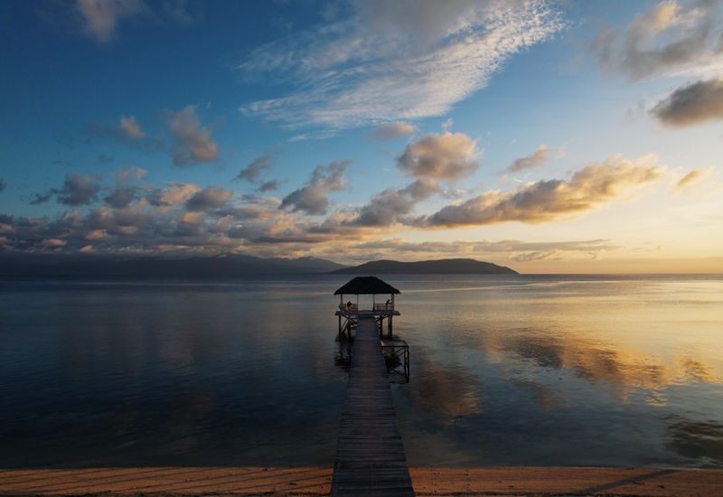 Sonnenuntergang auf Buka Buka Island